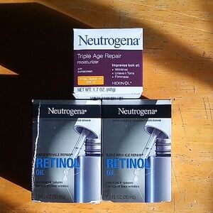 Neutrogena Retinol Oil ×2 And Triple Age Repair Cream